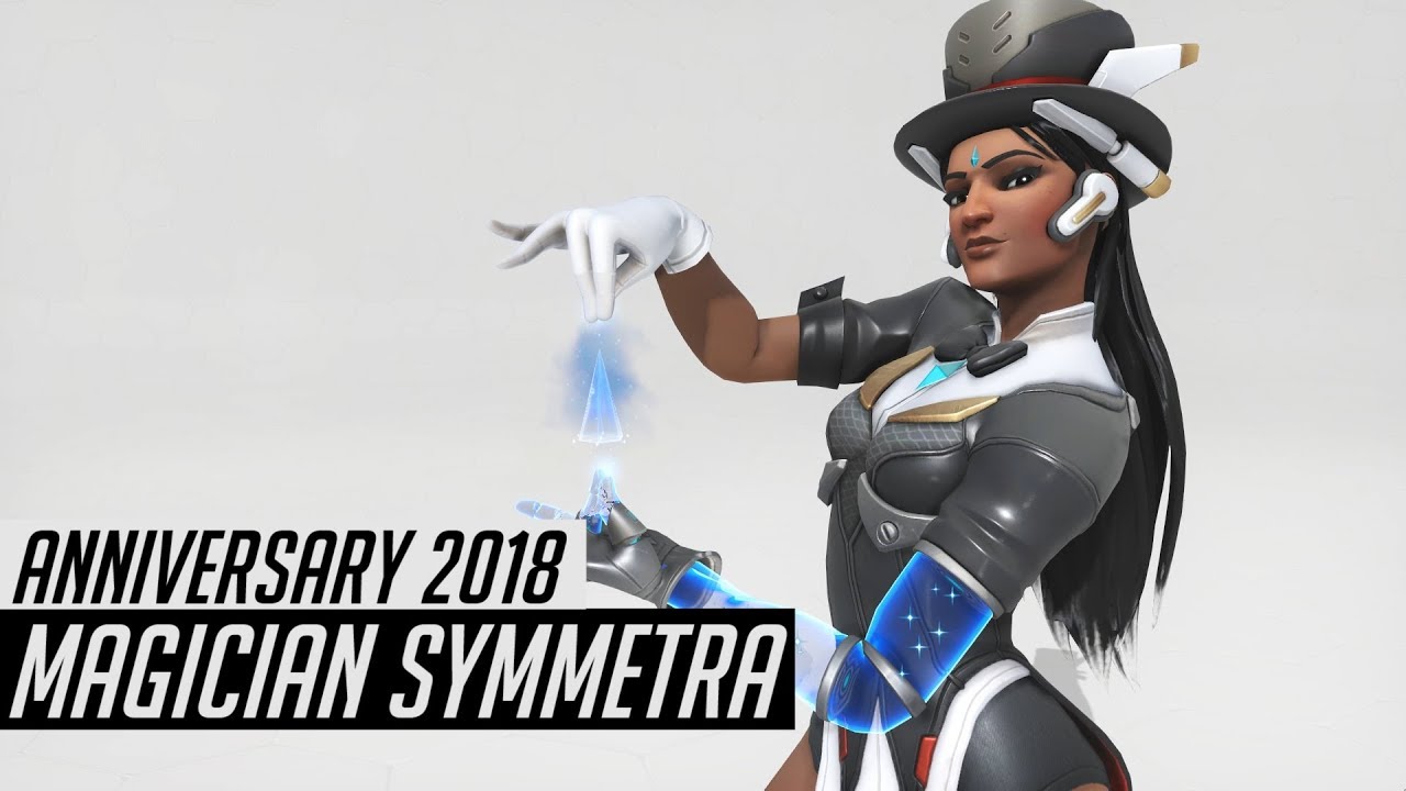 Magician Symmetra Skin Spotlight | All Cosmetics & Gameplay [Overwatch  Anniversary 2018] - YouTube