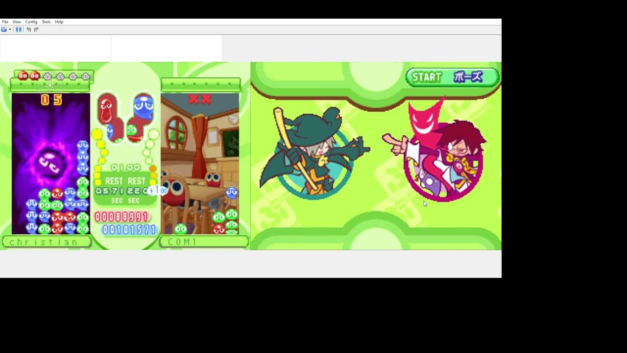 Puyo Puyo Fever 2 DS Lemres VS Strange Klug - YouTube