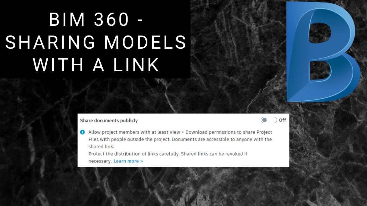 BIM 360 | Sharing Models with a Link | Cloud Collaboration - YouTube
