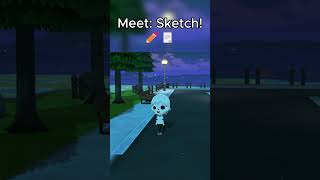 Meet Sketch! #shorts #tomodachilife #nintendo #gaming #fyp #videogames