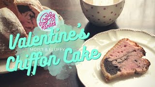 YUMMY Pink Chiffon Cake for Valentine's Day
