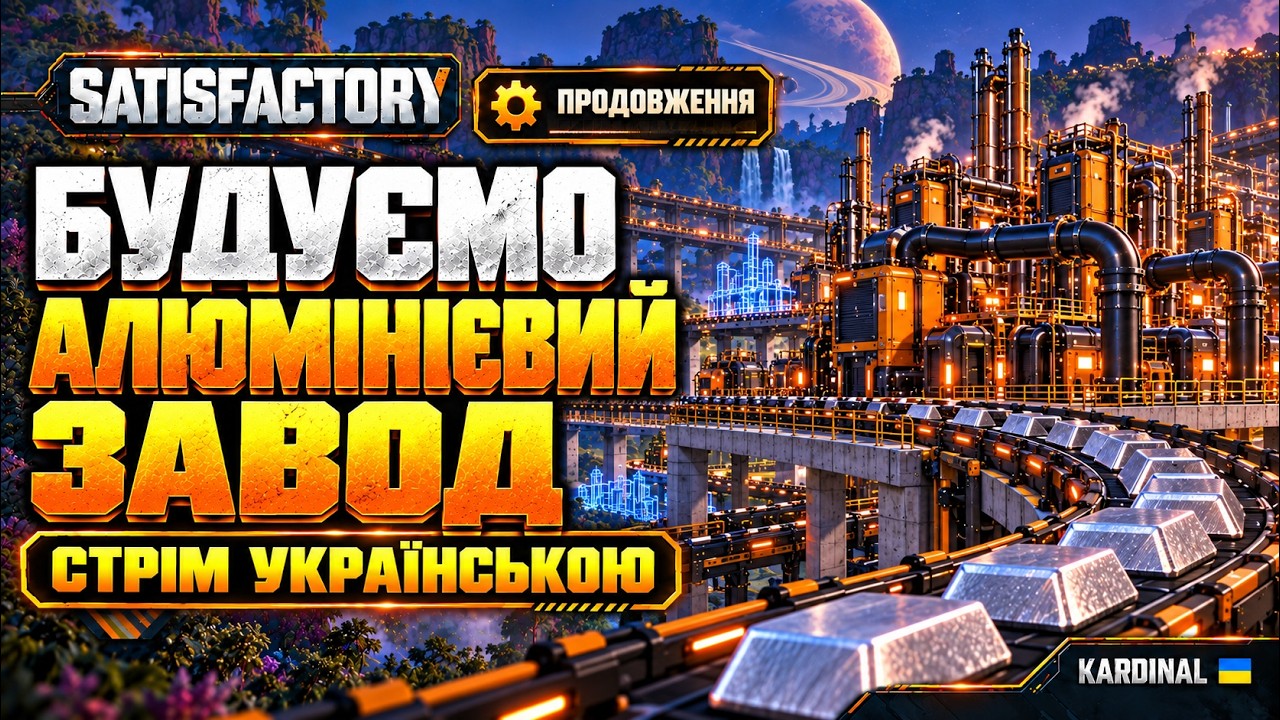 Satisfactory українською 🏭 Продовжуємо будувати алюмінієвий завод ...