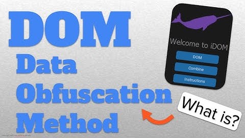 What is DOM? Data Obfuscation Method | Founder