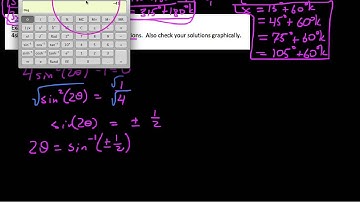 Trig 6.3.3  Solving Trig equations with multiple angles, Video #3