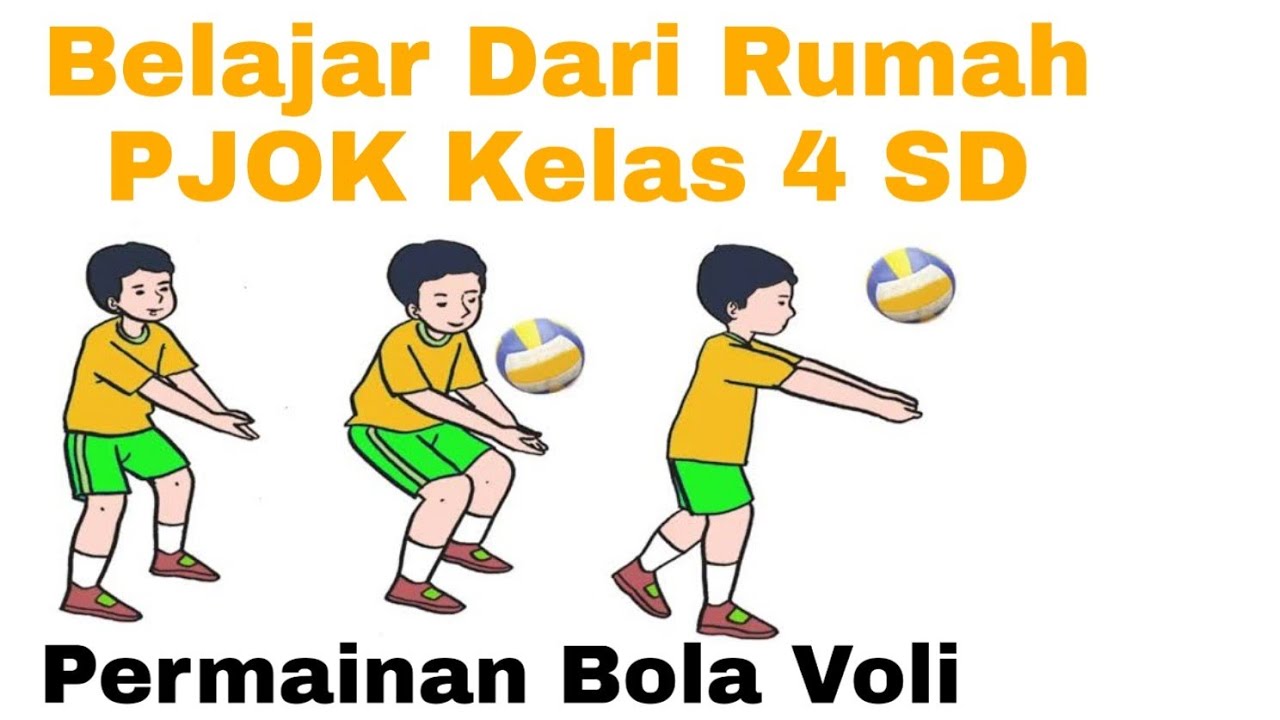 Daring Pjok Kelas 4 Sd Bola Voli Mini Gerak Dasar Passing Bawah Dan Passing Atas Youtube