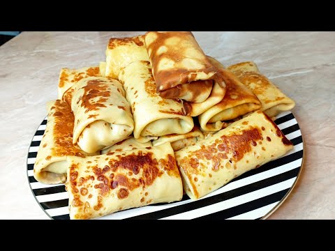 БЛИНЫ бабушкины, тонкие блинчики на молоке получаются всегда!вкусные и нежные! naleśniki z mlekiem