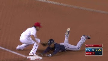 ATL@WSH: Aybar drives in two on a double to center