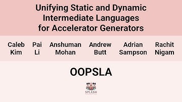 [OOPSLA24] Unifying Static and Dynamic Intermediate Languages for Accelerator Generators
