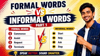 Formal vs Informal English Words (Part 2) | Speak English Like a Pro
