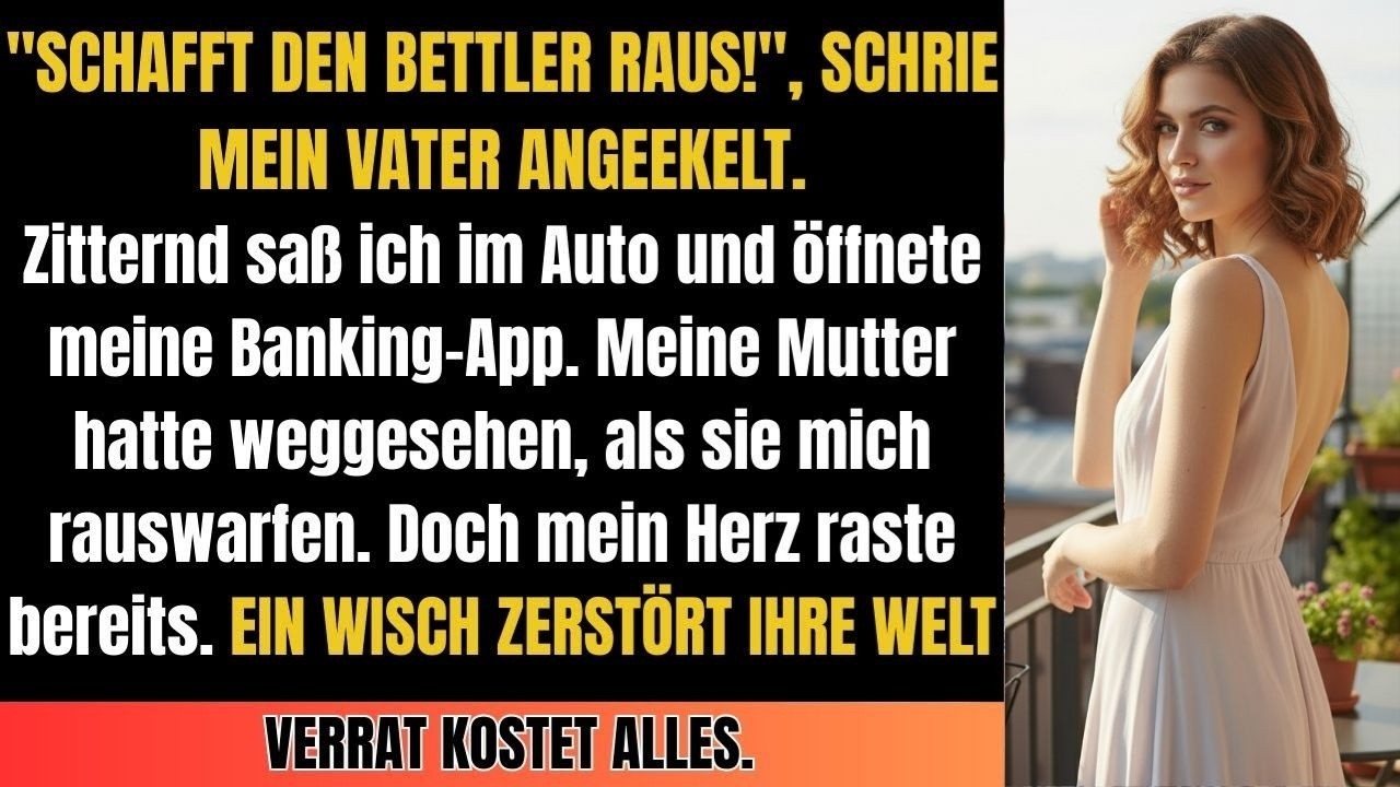 „Schaff diese Bettlerin hier raus!“, brüllte mein Vater in der vollen Hotellobby, während der Sicherheitsmann neben mir stand. Ich hatte jahrelang alles bezahlt: das Catering, die Flitterwochen...