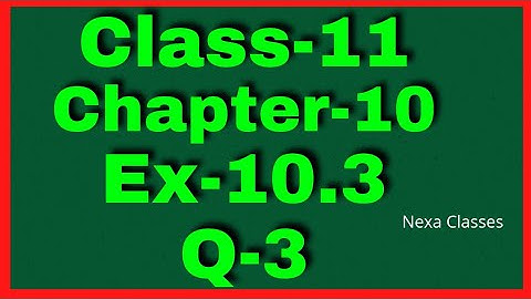 Ex-10.3 Q-3 Class 11 ( Straight Lines ) NCERT Math
