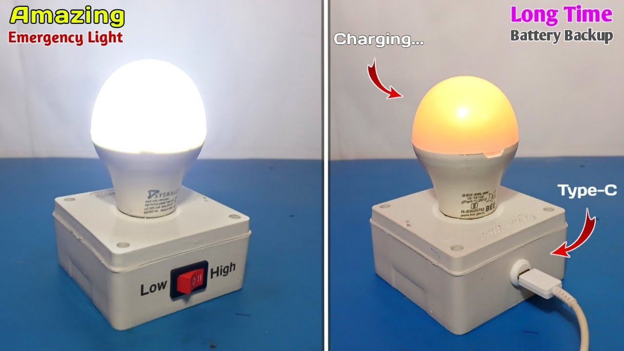 How to Make Emergency light from Scrap LED 