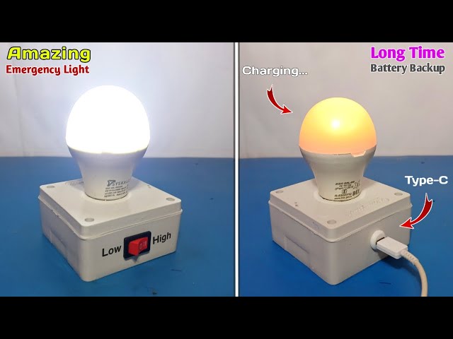 How to Make Rechargeable Emergency Light at Home 