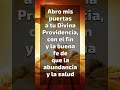 🙏 Abro mis puertas a tu Divina Providencia ✨🌾 #dios #divinaprovidencia #oracion #oraciondelamañana