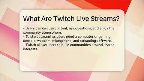 What Are Twitch Live Streams? - Everyday-Networking