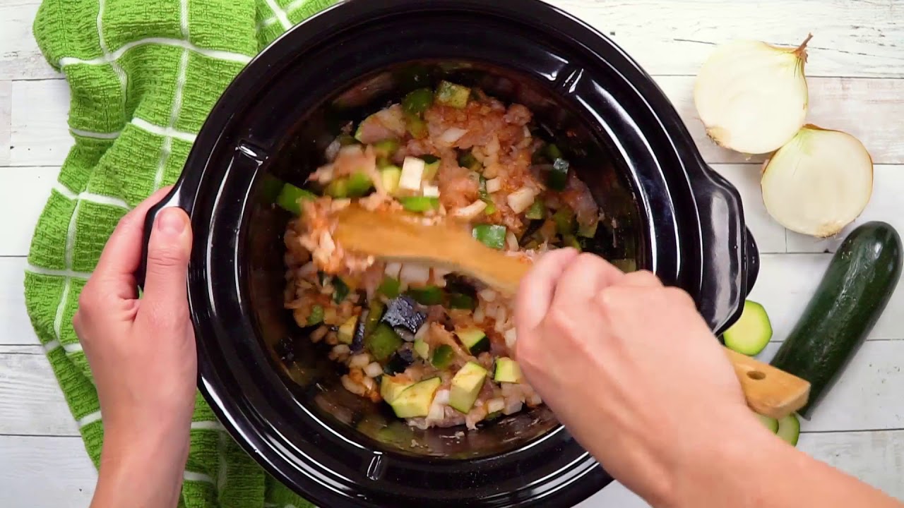 Slow Cooker Chicken Taco Bowls Recipe - YouTube