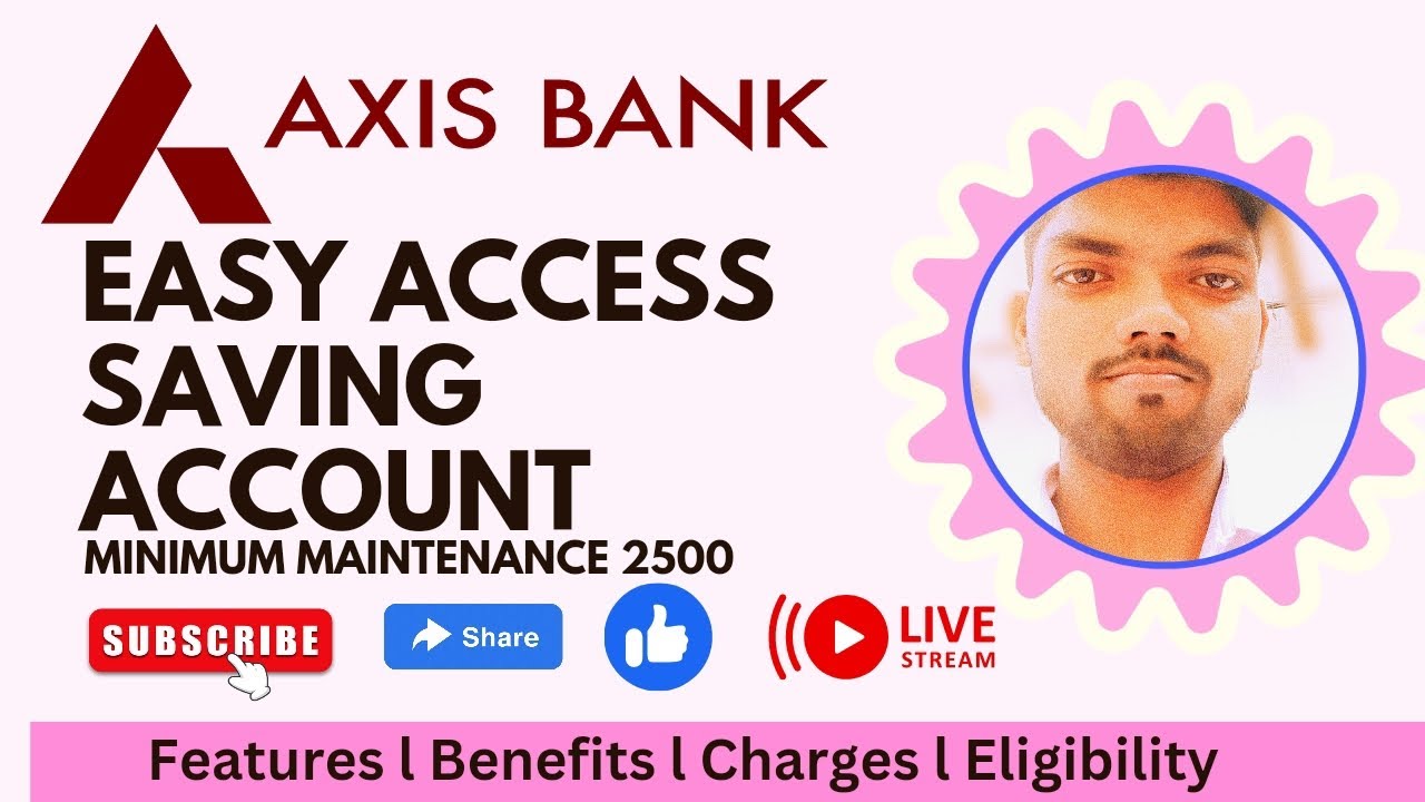 Axis Bank Easy Access Saving Account Details l Benefits l Charges l