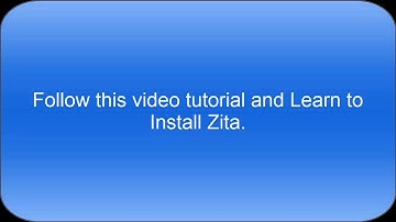 How to install Zita
