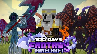 I Survived 100 DAYS in Fantasy Minecraft Hardcore (FULL MOVIE)