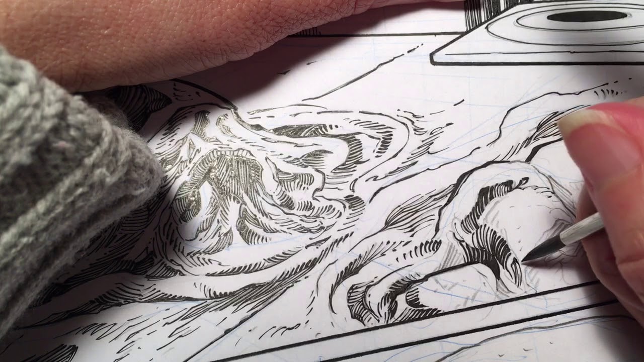 Inking on paper towel ={