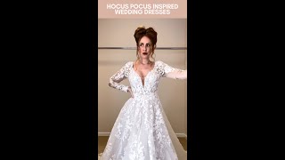 Which Sanderson Sister are you? 🎃 #hocuspocus #weddingdress #weddinginspiration