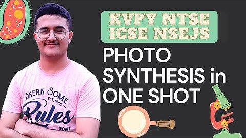Photosynthesis - KVPY SA, NTSE/Stage 2, ICSE, NSEJS. Selina Concise Biology.