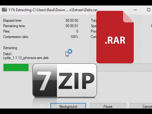 Como abrir (descomprimir) un archivo .rar .zip en Windows 10 2019 - YouTube