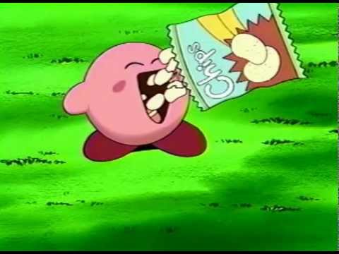 Kirby eats a bag of never-ending chips while I play more or less fitting music