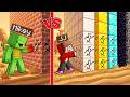 JJ And Mikey POWER BATTLE in Minecraft Maizen