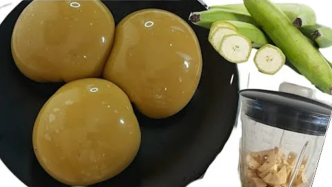 How To Make Fresh Plantains Fufu Without Using Powder Or Microwave . Fresh Nigerian Plantains Fufu