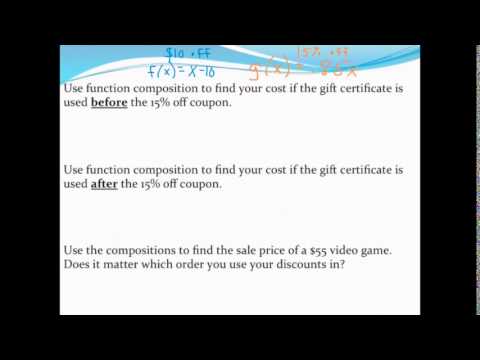 Applying function composition (the coupon problem)