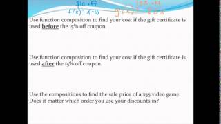 Applying function composition (the coupon problem)