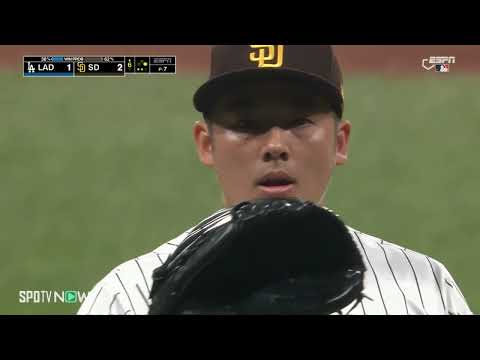 【MLBソウルシリーズ 速報】パドレス・松井裕樹 6回1死の場面でメジャー初登板！初三振も奪い見事無失点に抑える！ vs.ドジャース 3.20