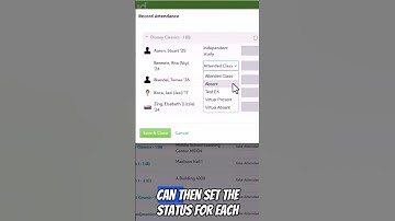 How Do I Record Attendance from My Day?