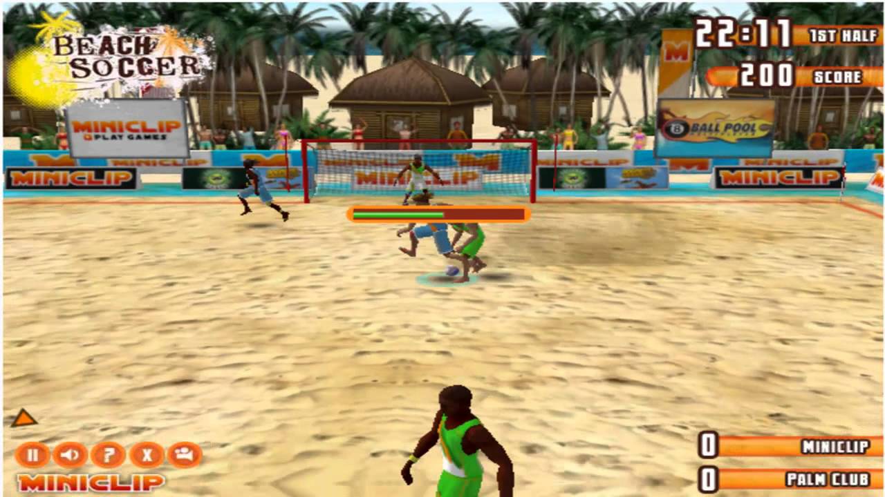 Miniclip Beach Soccer New Award Game YouTube