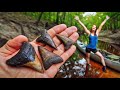 Florida FOSSILS, Fishing and Foraging | Shark Tooth Hunting and Swamp Exploration via Canoe!