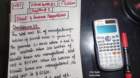 Mathematics Work Book 2 (D2) |  7th Edition | Chapter # 1 | Q # 13 | Ifra Syed | in Urdu\Hind