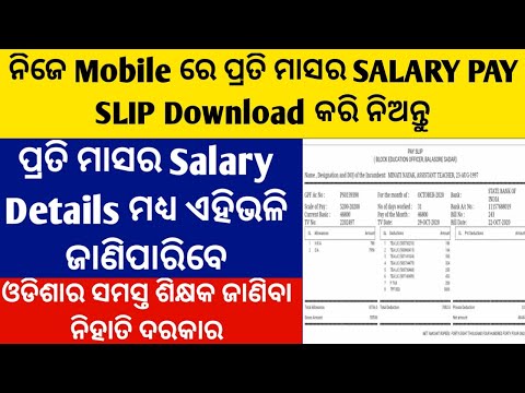 Download Monthly Pay Slip From HRMS ODISHA On Mobile || Monthly Salary Statement || #Pay Slip