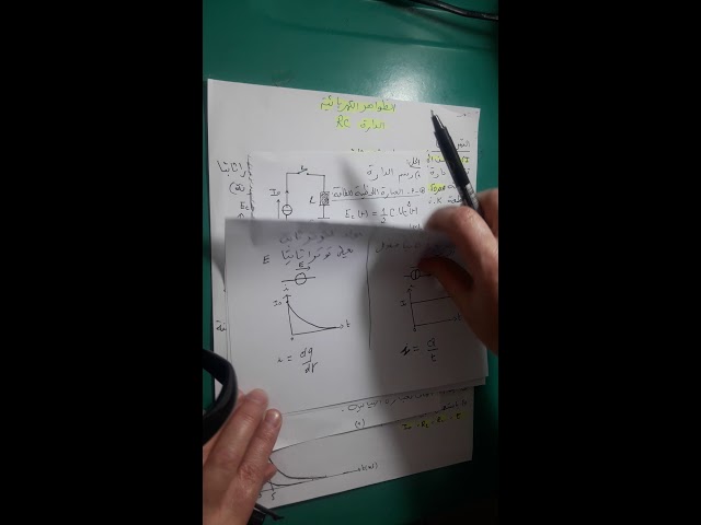 تمرين رائع في الظواهر الكهربائية  (مراجعة للاختبار الثاني )