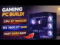 Ultimate Gaming PC Build 🔥 Ryzen 7 7800X3D + RX 7800 XT | Beast Performance 💻⚡