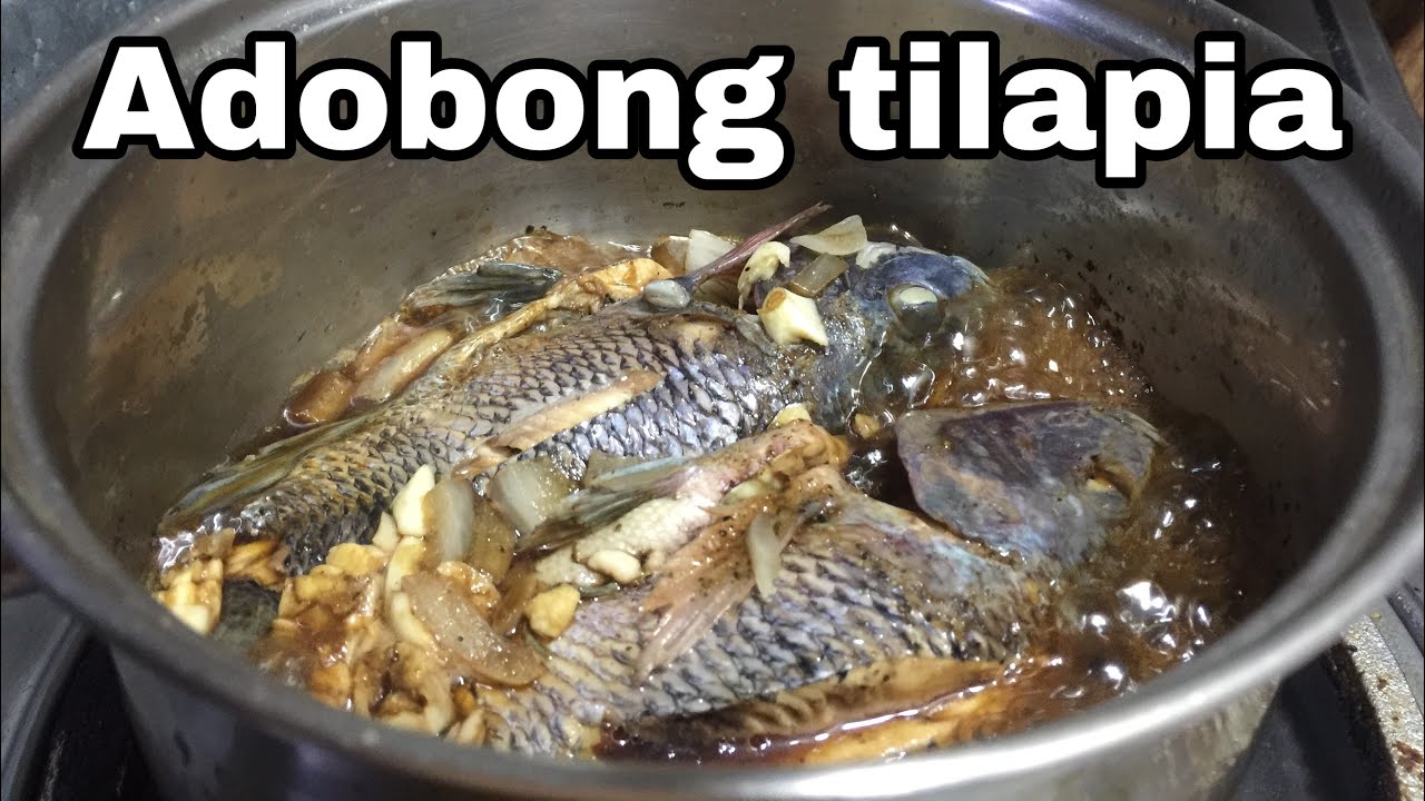 Adobong tilapia filipino food YouTube