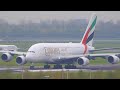 4K HEAVY DEPARTURES🛫 Rwy 09 Schiphol Emirates A380 Is BACK! Greenliner, FIFA Livery &amp; So Much More!