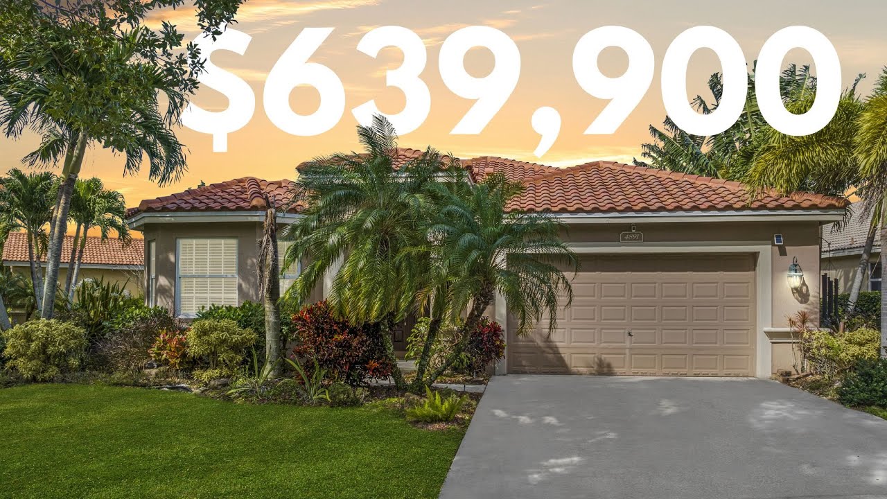 Coconut Creek Florida Regency Lakes Home For Sale 4891 Swans Manor