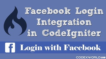 Login with Facebook in CodeIgniter