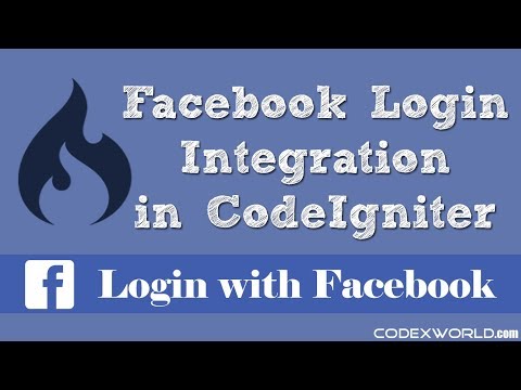 Login with Facebook in CodeIgniter