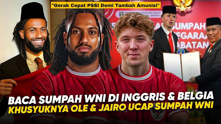 Lakukan Sumpah WNI di Negara Masing² !! Ole Romeny & Jairo Riedewald Selangkah Bela Timnas Indonesia