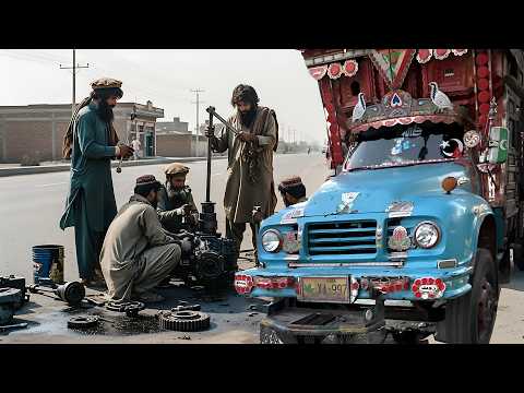 Unbelievable! Completely Destroyed Truck Gearbox Rebuilt by Pakistani Mechanics  Made Like Brand New