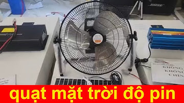 Quạt năng lượng mặt trời Bản độ pin.Đáng chân quỳ tiện lợi.12 cấp độ gió mình lựa