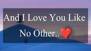 I Love You Like No Other ❤ | Love Poems For Boyfriend / Girlfriend 💕