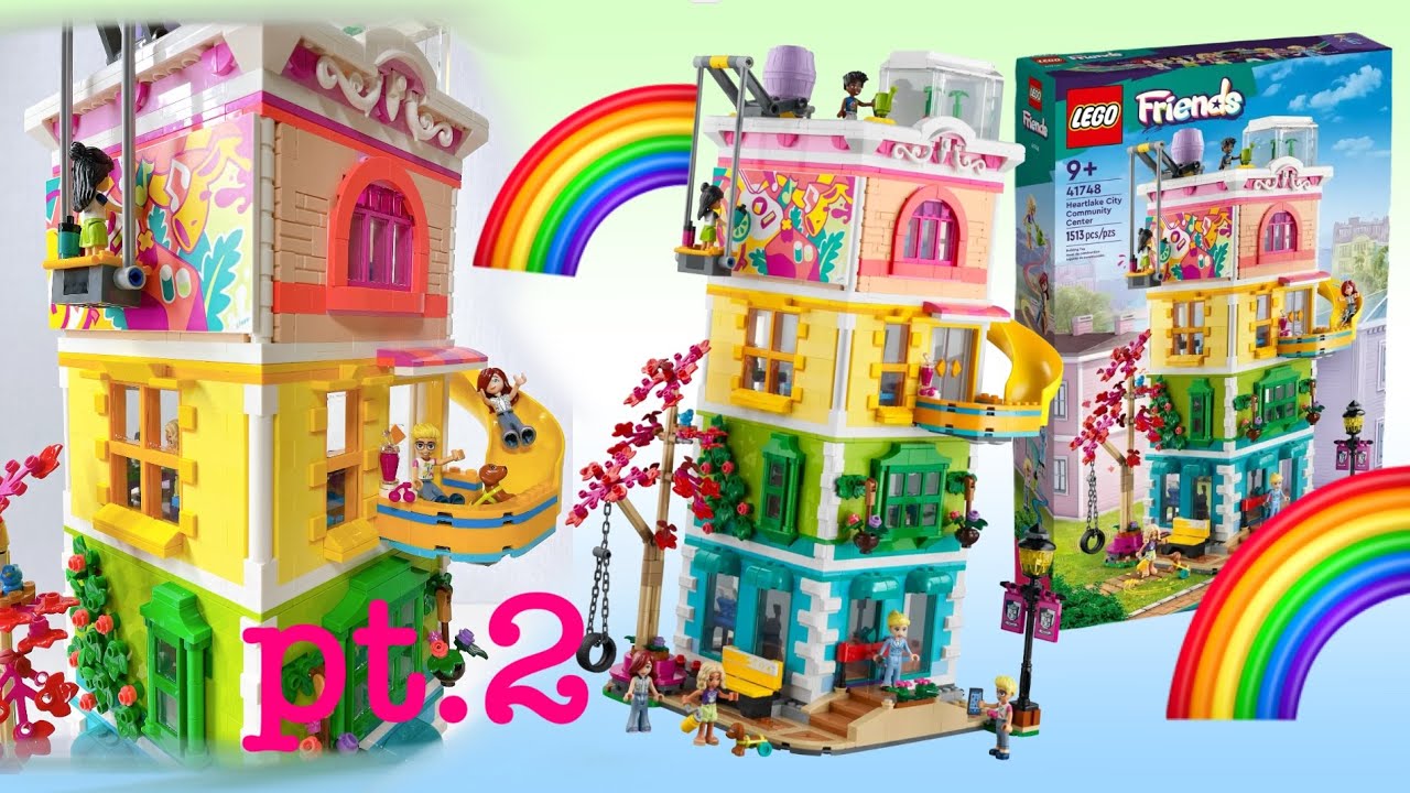 Общественный центр Lego Friends 41748 🌈 часть 2, сборка и обзор